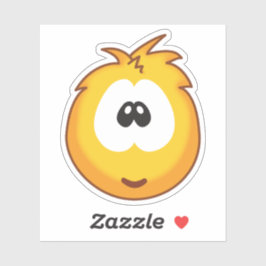 Vrolijke Gele Sneezies Sticker