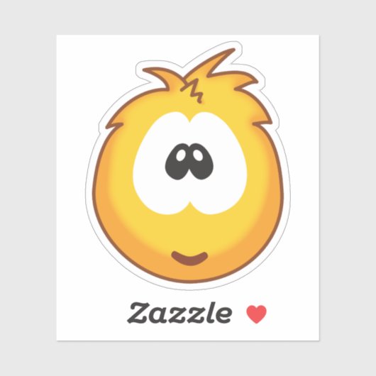 Vrolijke Gele Sneezies Sticker (Vel)