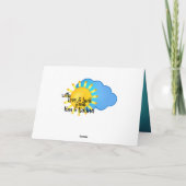 Vrolijke gele zonneschijn Veel geluk Kaart (Achterkant)