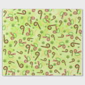 Vrolijke gelegenheden Whimsey GREEN ALL PURPOSE Cadeaupapier (Vlak)