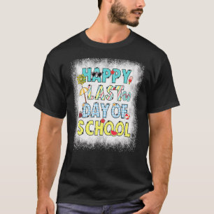 Vrolijke gelukkige dag van de schoolbloem Hel T-shirt