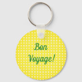 Vrolijke gepersonaliseerde Sunny Yellow Lemon Sleutelhanger (Achterkant)