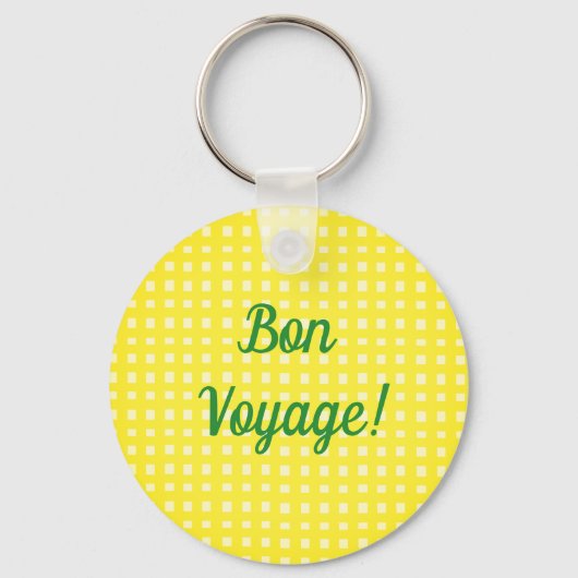 Vrolijke gepersonaliseerde Sunny Yellow Lemon Sleutelhanger (Achterkant)