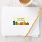 Vrolijke geschenken Adresetiketten Etiket (Insitu)
