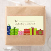 Vrolijke Geschenken Vakantie Geschenk Labels (Insitu)