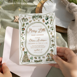 Vrolijke geslacht neutrale babyshower kaart