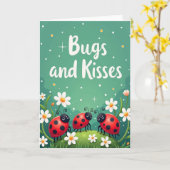 Vrolijke Gevlekte Bug Kaart (Gele Bloem)