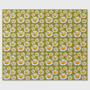 Vrolijke Glimlachen Van Kamille Cadeaupapier