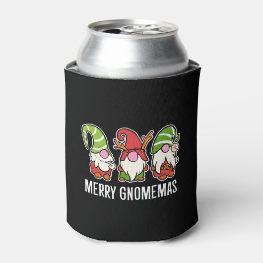 Vrolijke Gnomemas Kerstmis Decorator Gift Blikjeskoeler (Blikje Voorkant)