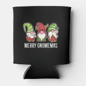 Vrolijke Gnomemas Kerstmis Decorator Gift Blikjeskoeler (Voorkant)