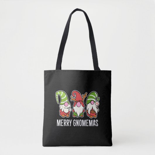 Vrolijke Gnomemas Kerstmis Decorator Gift Tote Bag (Voorkant)
