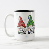 Vrolijke Gnomen Tweekleurige Koffiemok (Links)