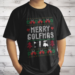 Vrolijke Golfmas Golf Golfen Golfer Lelijke Kerst T-shirt