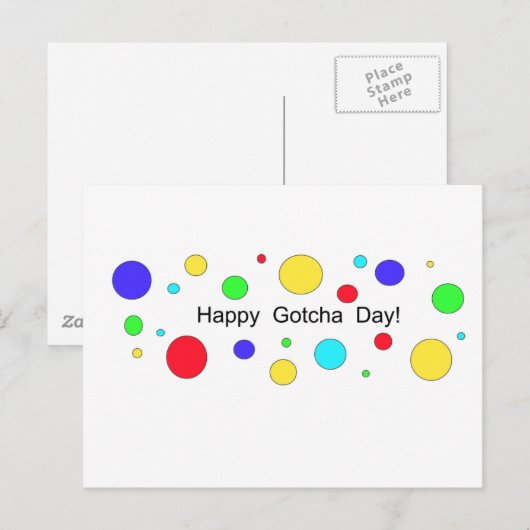 Vrolijke Gotcha Dag! Briefkaart (Voorkant / Achterkant)