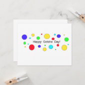 Vrolijke Gotcha Dag! Kaart (Voorkant / Achterkant in situ)