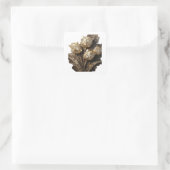 Vrolijke Gouden Abstract Sticker Motief (Tas)