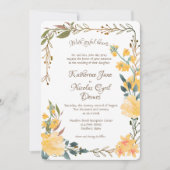 Vrolijke gouden bloesems kaart (Voorkant)