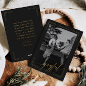 Vrolijke Gouden Glitter Script Foto Kerstkaart