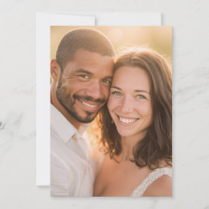 Vrolijke Gouden Romantische Foto Kaart