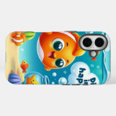 Vrolijke goudvis Case-Mate iPhone case (Achterkant (horizontaal))