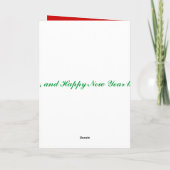 Vrolijke grappige Kerstmis van de Wensen Graphhic Feestdagen Kaart (Achterkant)