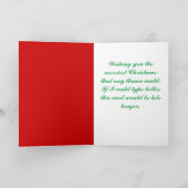 Vrolijke grappige Kerstmis van de Wensen Graphhic Feestdagen Kaart (Binnen)