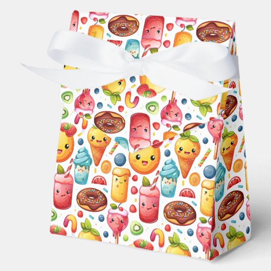 Vrolijke grappige schattige snoepjes bedankdoosjes (Voorkant)