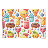 Vrolijke grappige schattige snoepjes kussensloop (Voorkant)