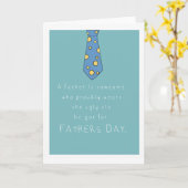 Vrolijke, grappige vaders dag kaart (Gele Bloem)