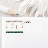 Vrolijke ,grillige vakantie etiket (Insitu)