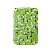 Vrolijke Groen/Wit/Zwart Trendy Badmat (Voorkant Verticaal)