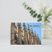 Vrolijke groeten Christelijke geloofskaart Feestdagenkaart (Staand voorkant)