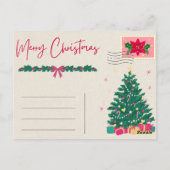 Vrolijke Groeten Kerst Briefkaarten (Achterkant)