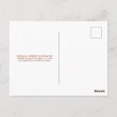 Vrolijke Groundhog met Top Hat Briefkaart (Achterkant)