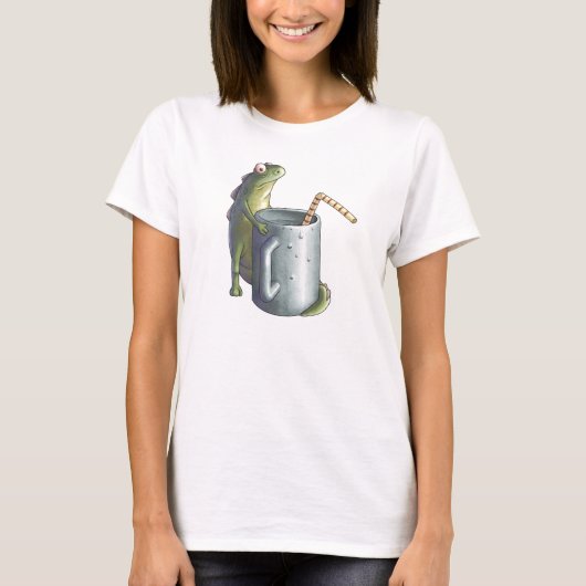 vrolijke hagedis t-shirt (Voorkant)