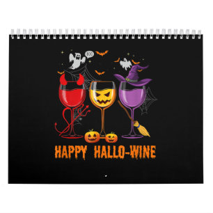 vrolijke hallo-wijn grappige drink van halloween-g kalender