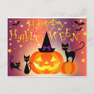 vrolijke halloween briefkaart