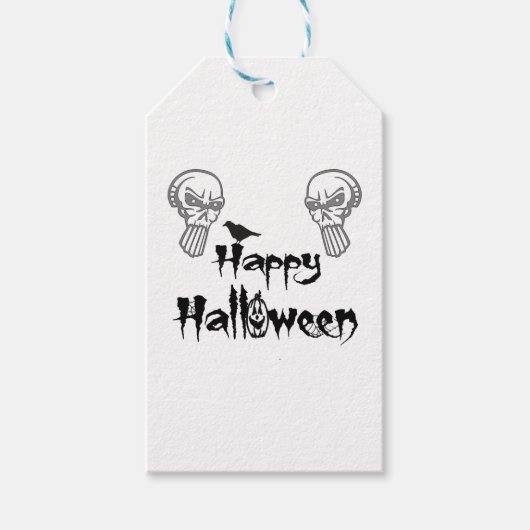 vrolijke halloween cadeaulabel (Voorkant)