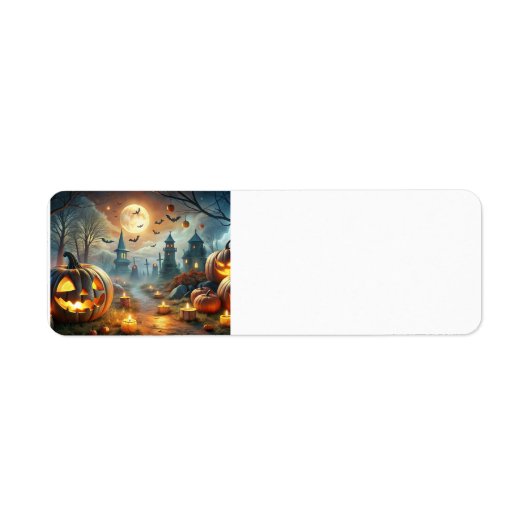 vrolijke halloween etiket (Voorkant)
