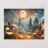 vrolijke halloween feestdagenkaart (Voorkant)