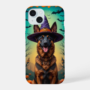 🎃 Vrolijke Halloween Herdersgloei 🐾 Griezelig Sc iPhone 15 Case