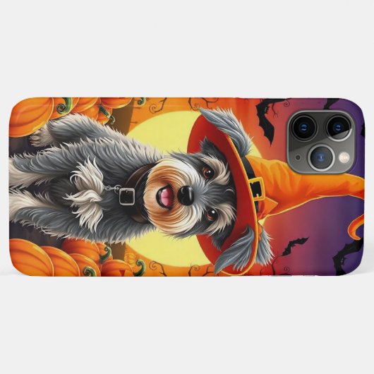 Vrolijke Halloween hond Case-Mate iPhone Case (Achterkant (horizontaal))