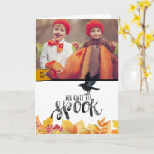 vrolijke halloween kaart (Gele Bloem)