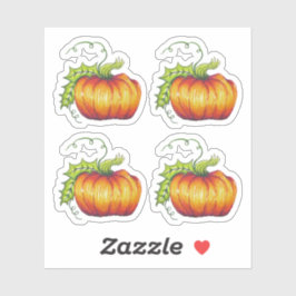Vrolijke Halloween Pompoen Vinyl Gesneden sticker