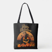 vrolijke Halloween Pumpkins Tote Bag (Achterkant)