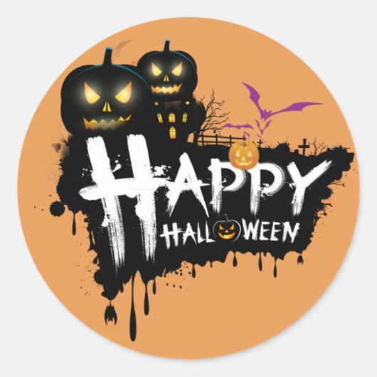 vrolijke halloween stickers (Voorkant)