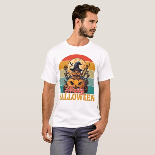 vrolijke halloween t-shirt (Voorkant volledig)