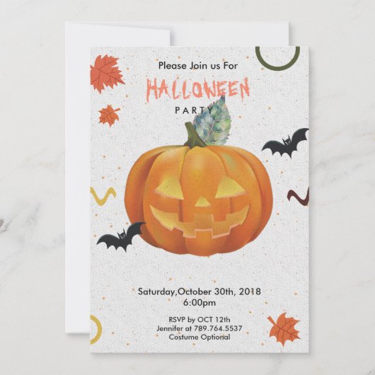 vrolijke Halloween trick or treat Kaart (Voorkant)