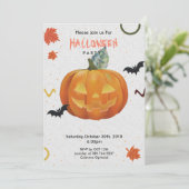 vrolijke Halloween trick or treat Kaart (Staand voorkant)