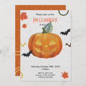 vrolijke Halloween trick or treat Kaart (Voorkant / Achterkant)